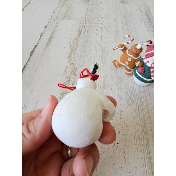 Sandi gore evans snowman gingerbread ornament tree Xmas gingerbread set - Picture 5 of 10